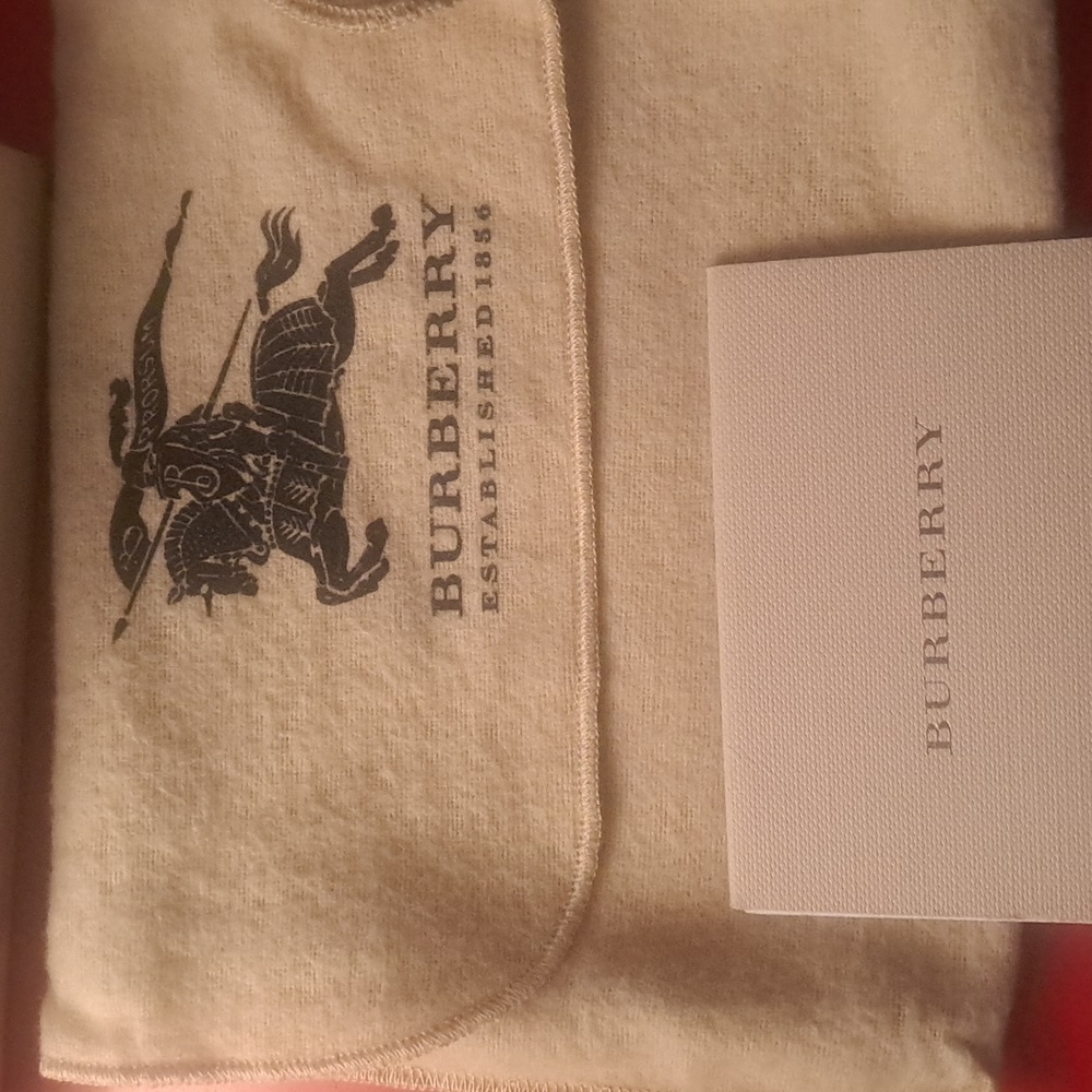 Burberry Checkered Wallet Holder in Black and Brown - Picture 8 of 9